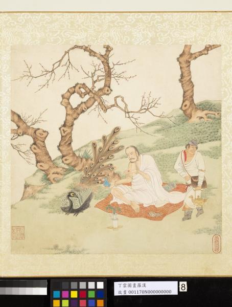 明丁雲圖羅漢　冊　羅漢（八）