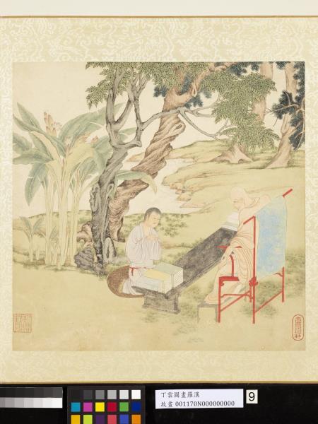 明丁雲圖羅漢　冊　羅漢（九）