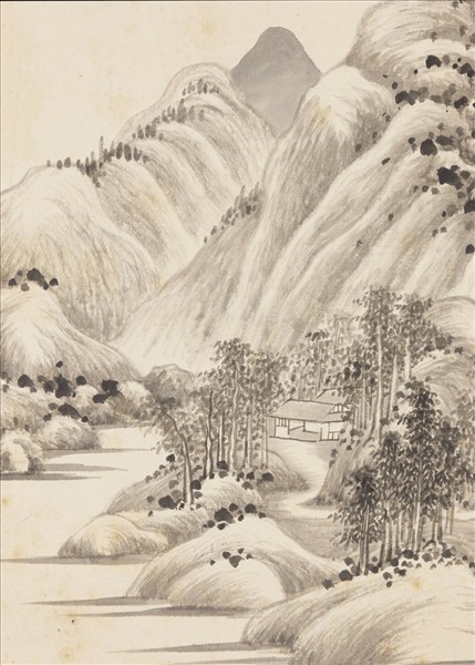 清王鑑擬各家山水　冊　倣巨然山水