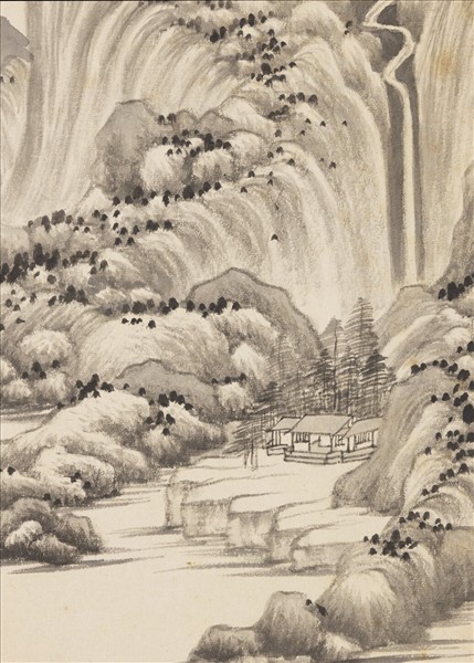 清王鑑擬各家山水　冊　擬巨然山水