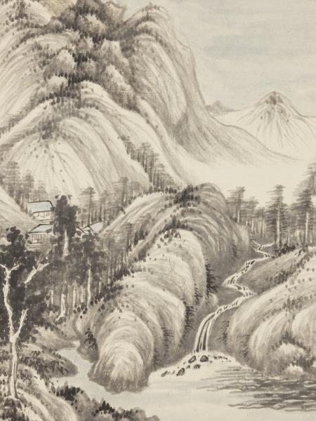 清王鑑仿古十幀　冊　倣巨然山水