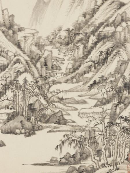 清王鑑仿古十幀　冊　倣黃公望山水