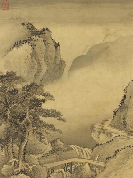 清王翬畫山水　冊　倣董源山水