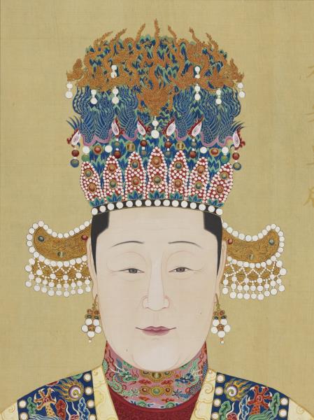 明代帝后半身像（二）　冊　孝安皇后