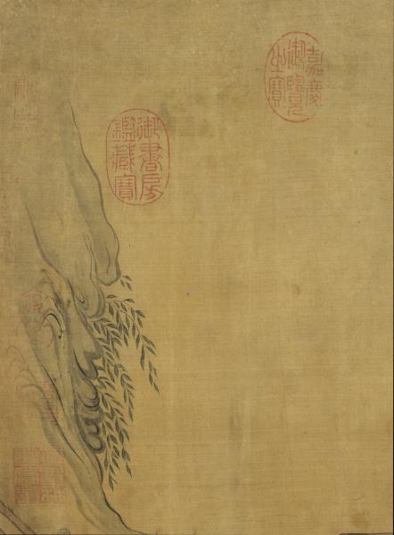 宋馬和之柳溪春舫圖　軸