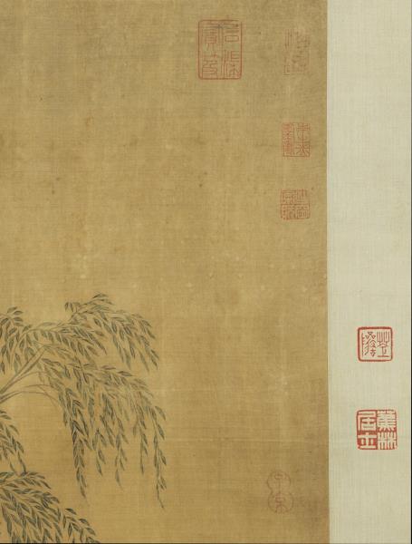 宋馬和之柳溪春舫圖　軸