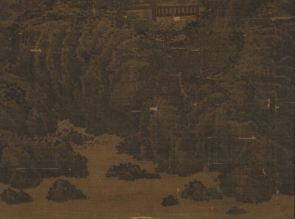 宋李唐煙嵐蕭寺　軸