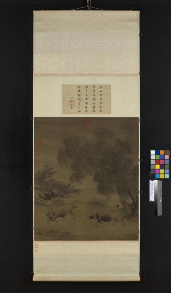 宋李迪風雨歸牧　軸