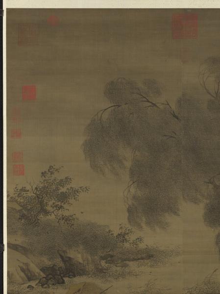 宋李迪風雨歸牧　軸