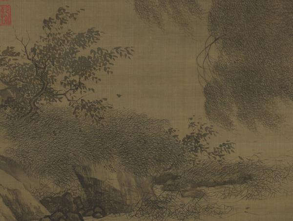 宋李迪風雨歸牧　軸