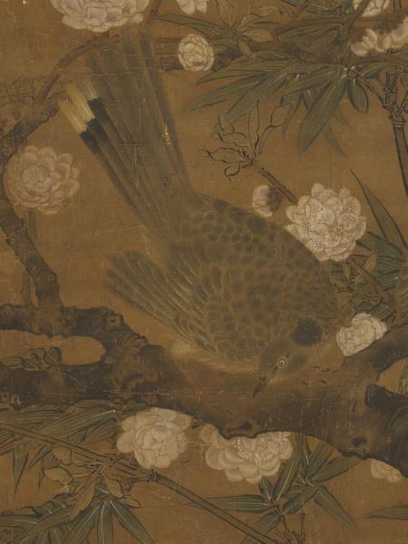 宋林椿花鳥　軸