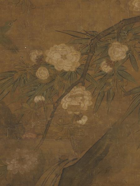 宋林椿花鳥　軸