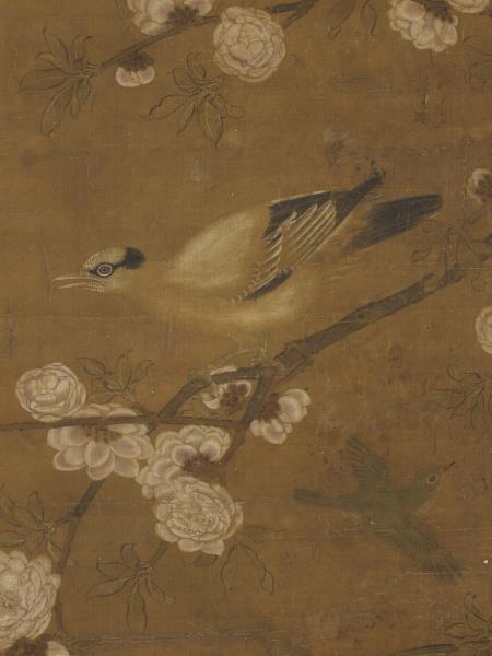 宋林椿花鳥　軸