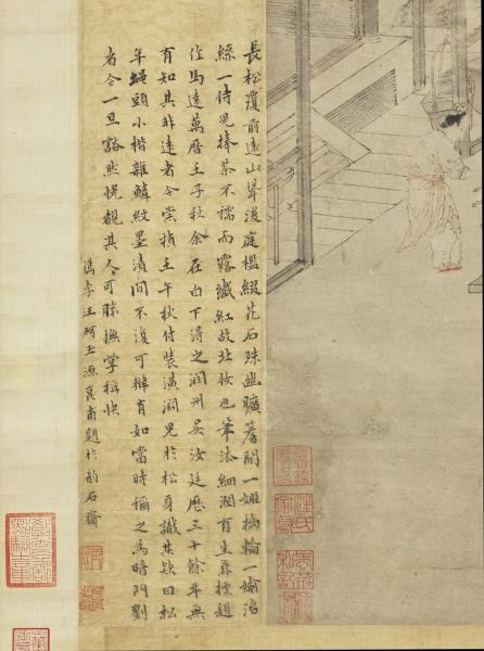 宋劉松年絲綸圖　軸