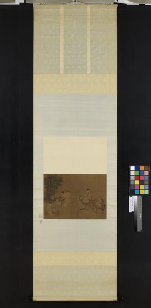 宋劉松年攆茶圖　軸