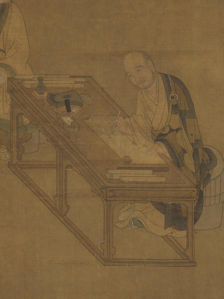 宋劉松年攆茶圖　軸