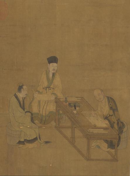 宋劉松年攆茶圖　軸