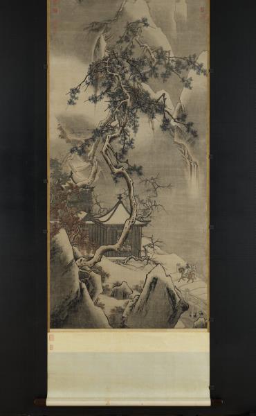 宋馬遠畫雪景　軸