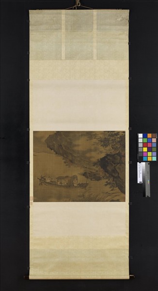 宋人賞月空山　軸