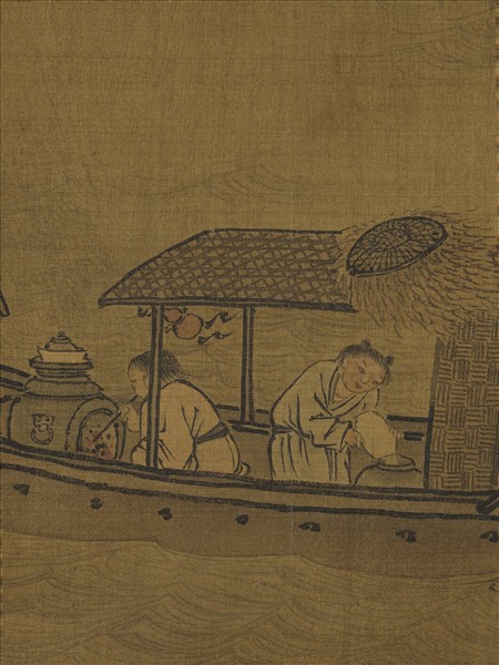 宋人賞月空山　軸