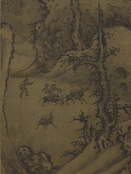 宋人溪山瑞雪　軸