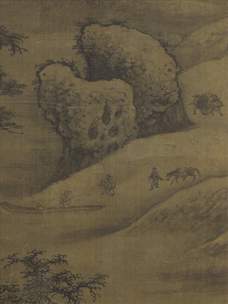 宋人溪山瑞雪　軸