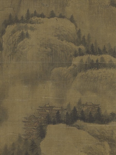 宋人溪山瑞雪　軸