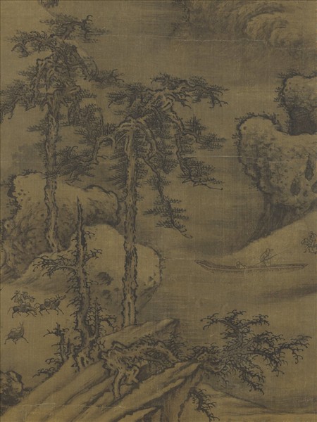 宋人溪山瑞雪　軸