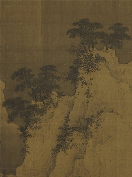 宋人溪山暮雪　軸