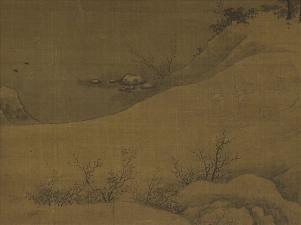 宋人溪山暮雪　軸