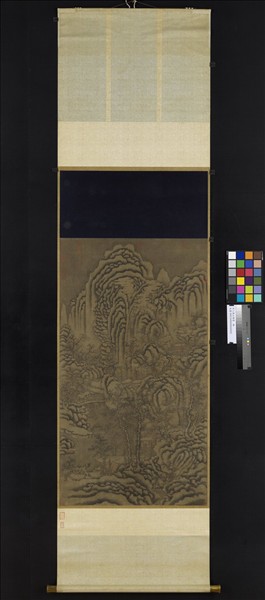 宋人萬山積雪　軸