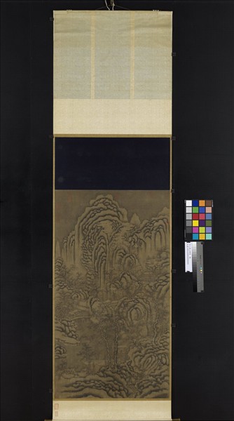 宋人萬山積雪　軸