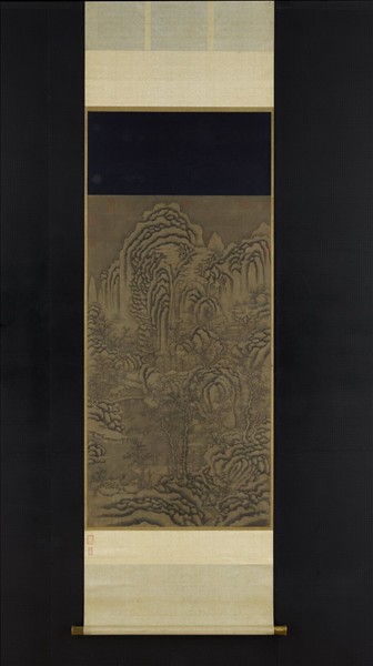 宋人萬山積雪　軸