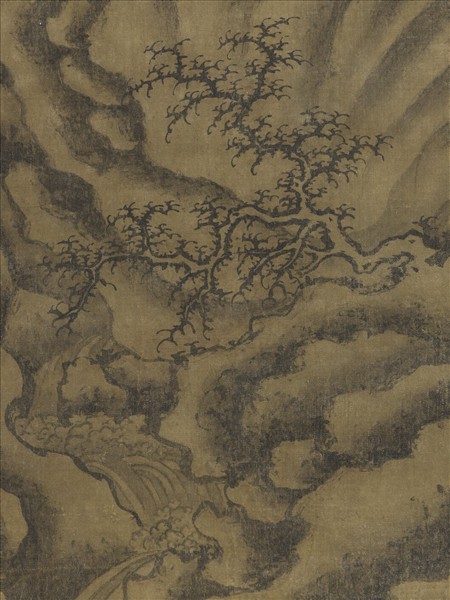 宋人萬山積雪　軸