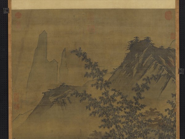 宋人水亭琴興　軸