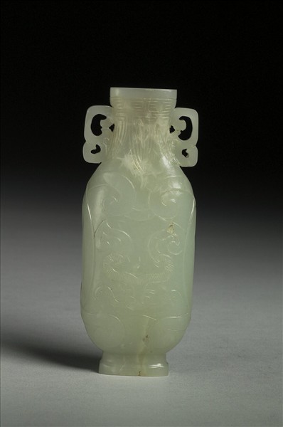 玉獸面紋瓶