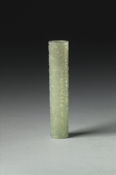 玉雲紋筒