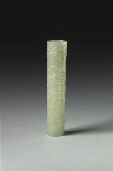玉雲紋筒