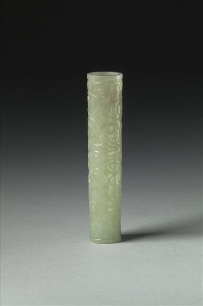 玉雲紋筒