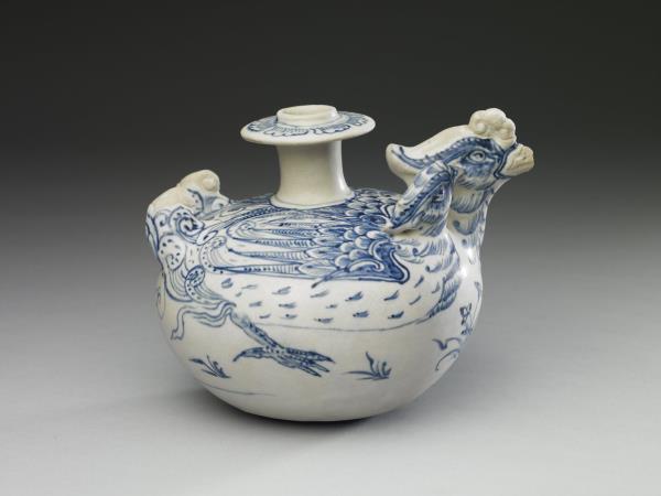 越南 15世紀 青花鴛鴦水注