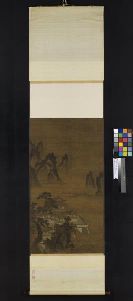 宋人畫瓊台仙侶　軸