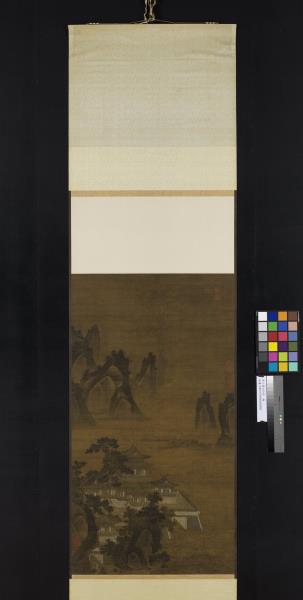 宋人畫瓊台仙侶　軸