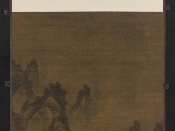 宋人畫瓊台仙侶　軸