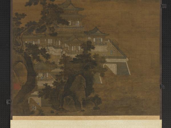 宋人畫瓊台仙侶　軸