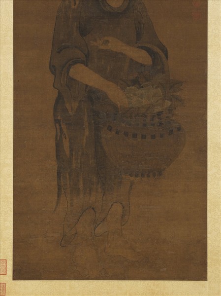 宋人畫釆芝仙　軸