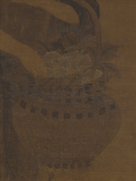 宋人畫釆芝仙　軸