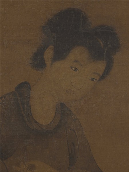 宋人畫釆芝仙　軸