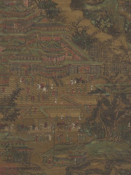 宋人畫杜甫麗人行　軸