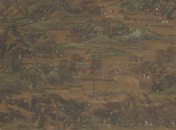 宋人畫杜甫麗人行　軸