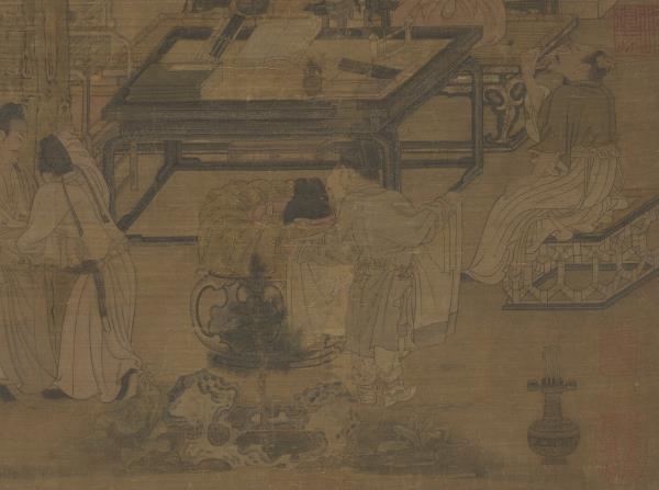 宋人梧陰清暇圖　軸